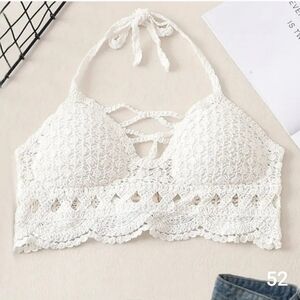 Solid Crochet Halter Top